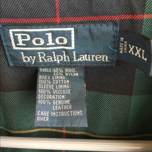 Polo Leather and Wool bomber - Picture 2 of 7